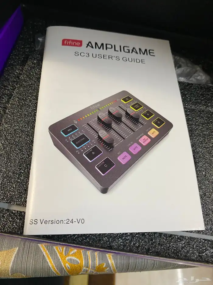 ميكسر Fifine SC3 جديد لم يستخدم لون ابيض و اسود 3