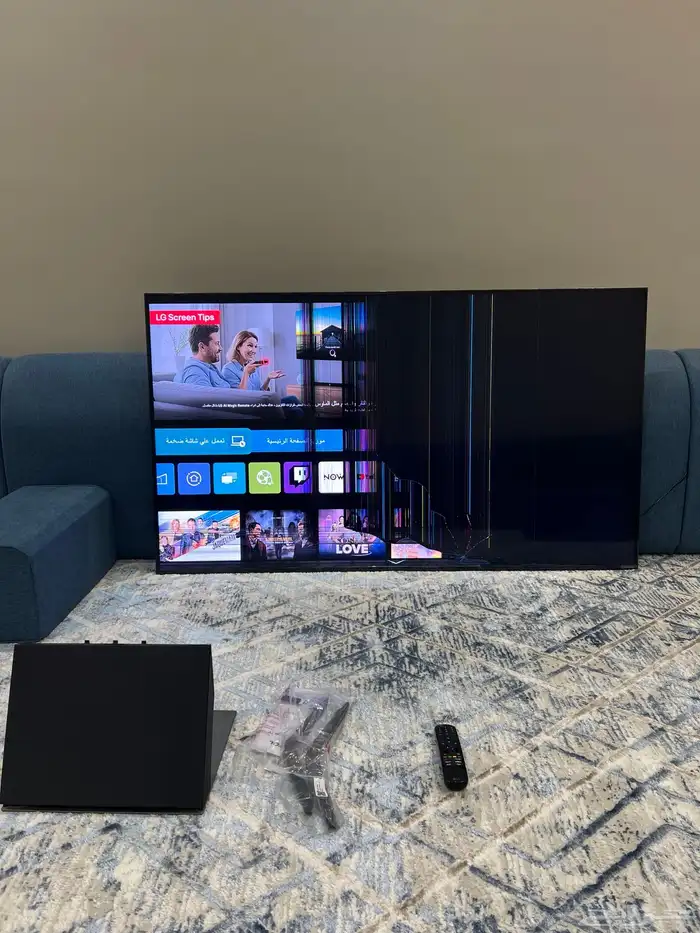 تلفزيون مكسور LG QNED 65 1
