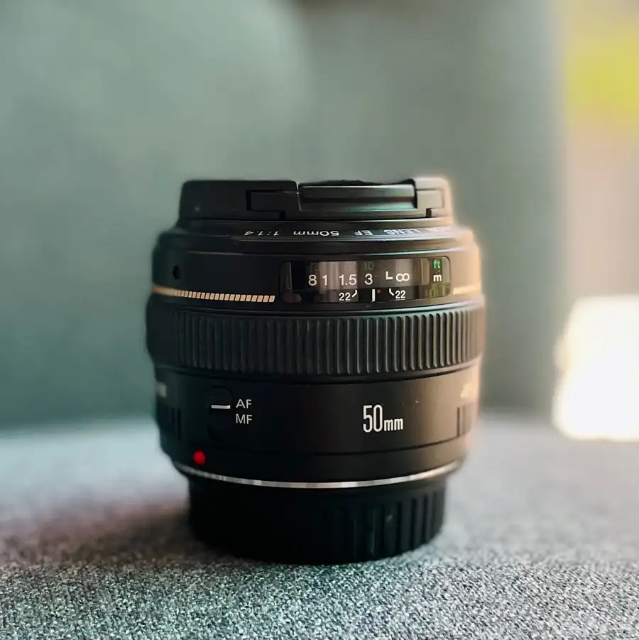 للبيع عدسة كاميرا كانون canon 50mm f1.4 0