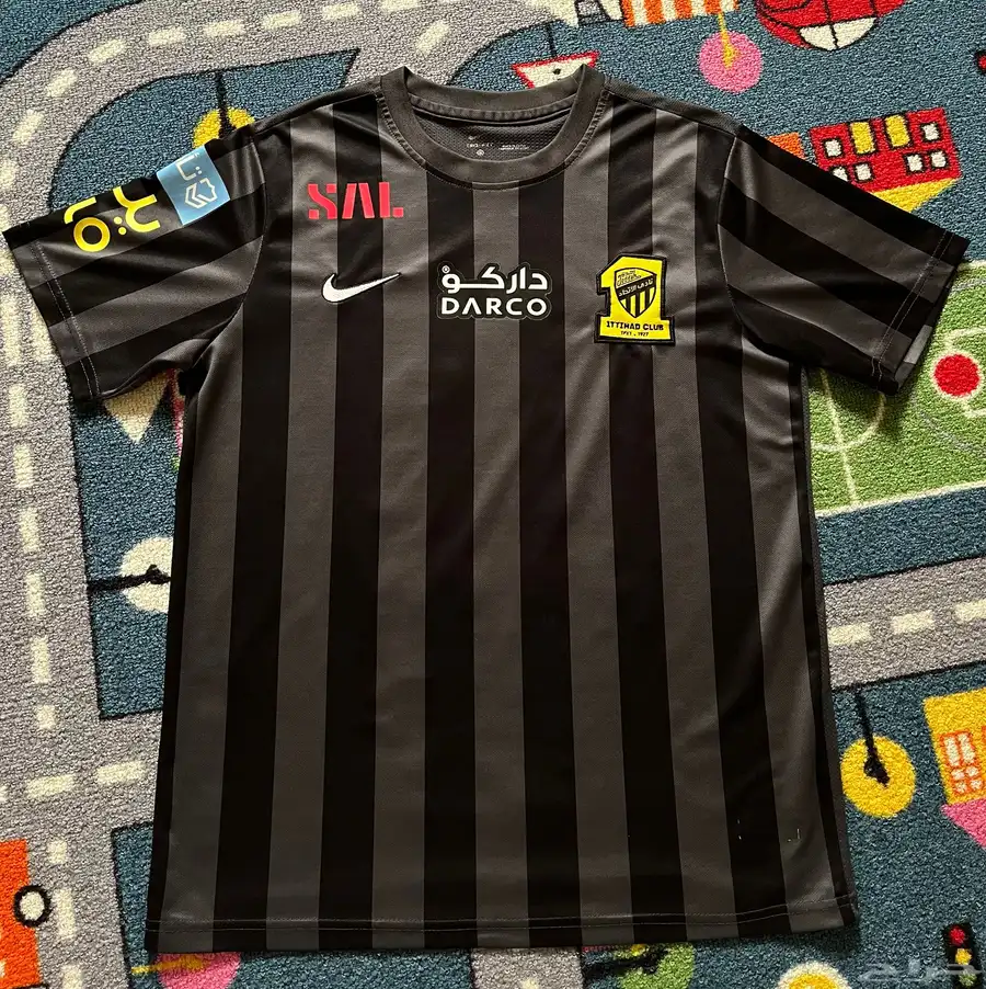 تي شيرت الاتحاد ( 2022 ) بطل الدوري مقاس L اللون اسود الأصلي 0