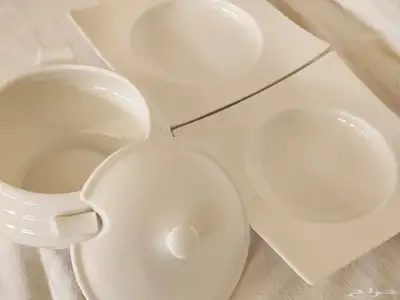 مجموعة اواني منزليه من ايكيا صنع تركي فخار اصيل 16