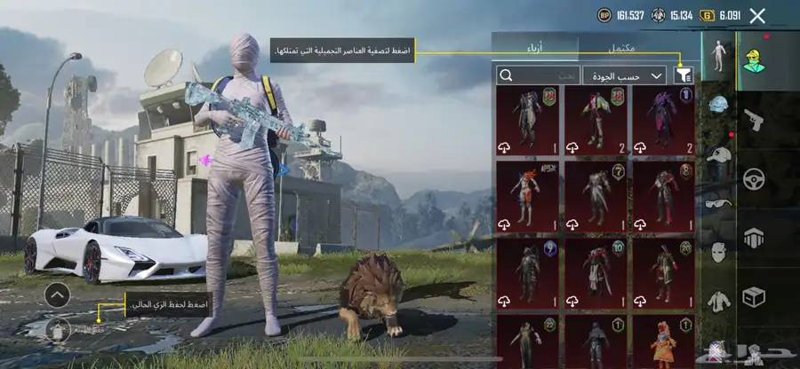 حساب ببجي لفل 68 مع عشيره لفل 9 للبيع 43