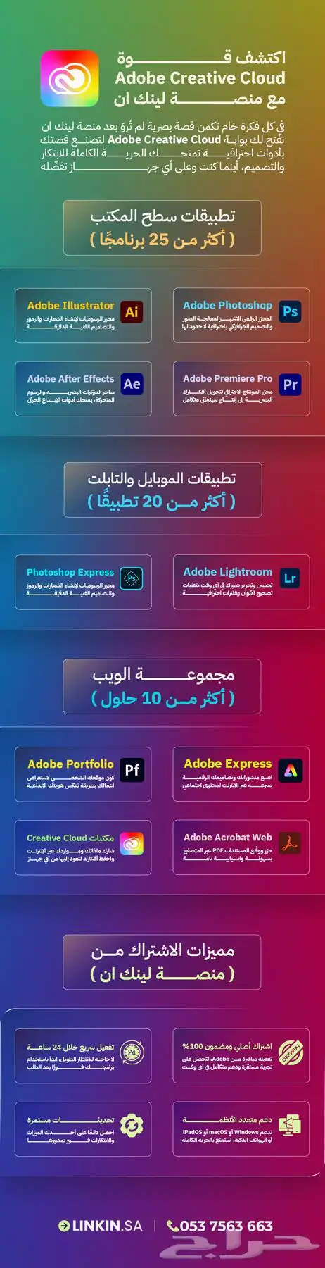 أكواد تفعيل جميع برامج أدوبي Adobe Creative Cloud 7