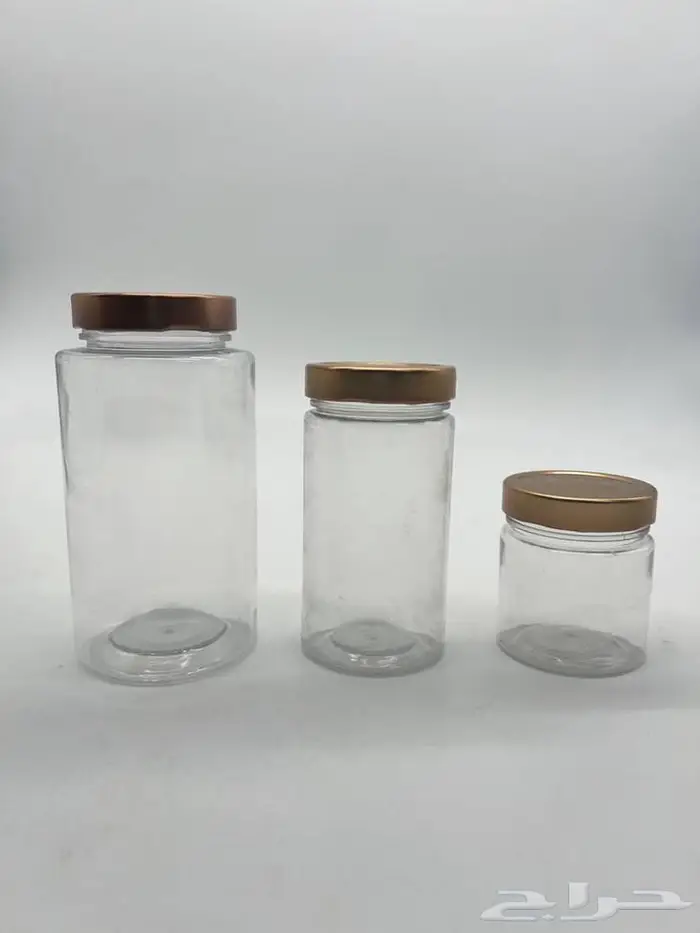 علب للعسل بلاستيك وزجاج مع فلين 0