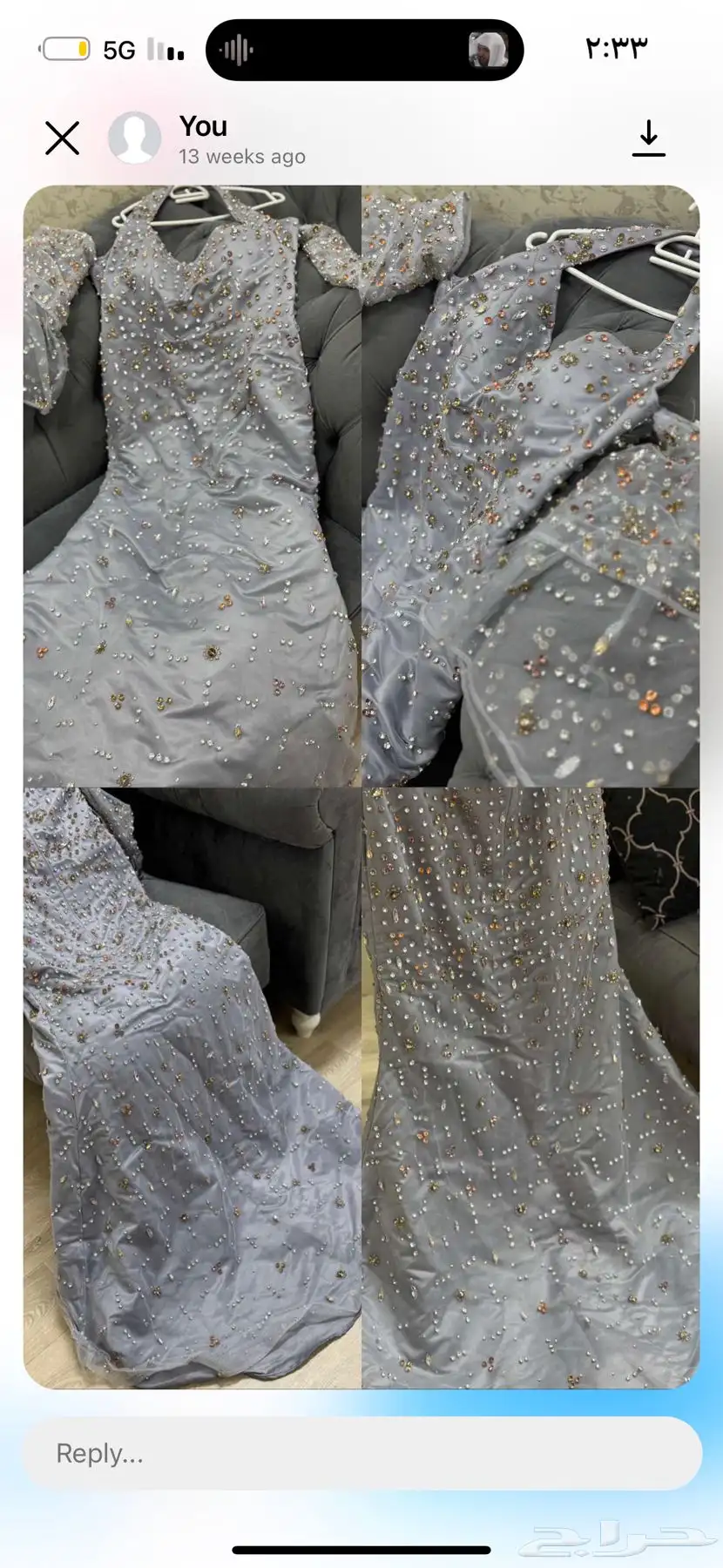 فستان زواج فخم لبس مره واحده ابيعه ب700 1