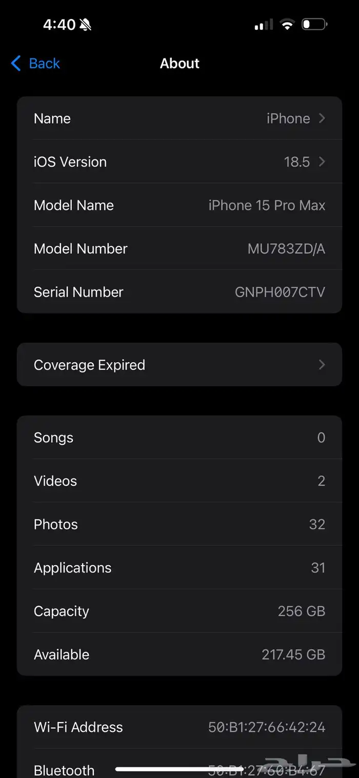 i phone 15 pro max 256 gb 100  bettery . withoutbox 2