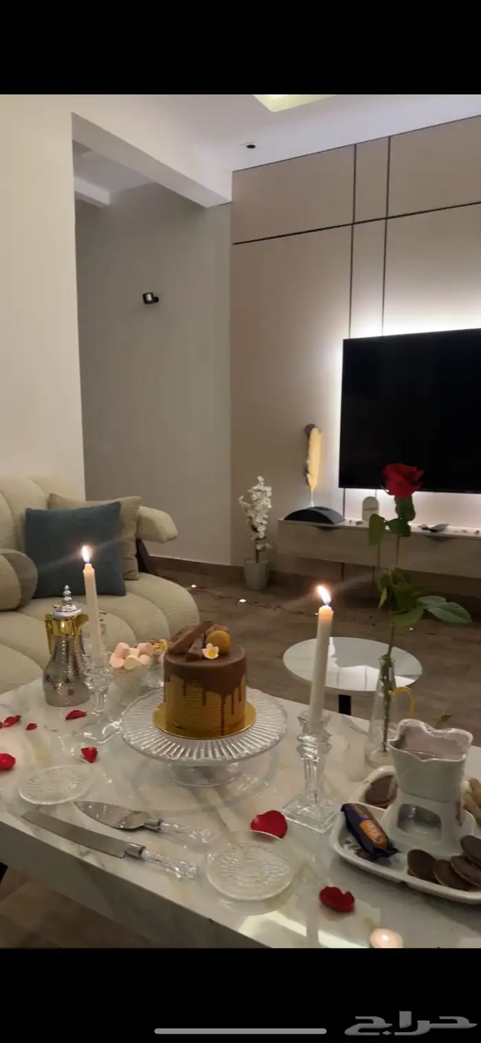 تجهيز عرسان شاليه خاص مع التجهيز شامل العشاء VIPعرض 1495 1