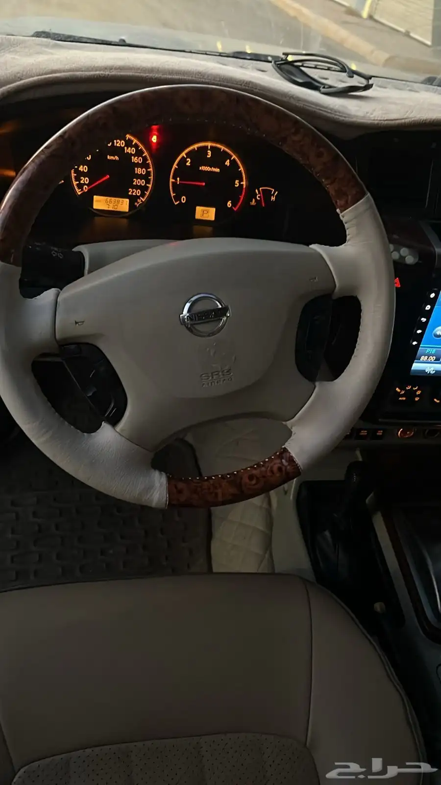 نيسان فتك 4800 فل كامل ماعدا الفتحة مقاعد جلد كفرات جديده 1