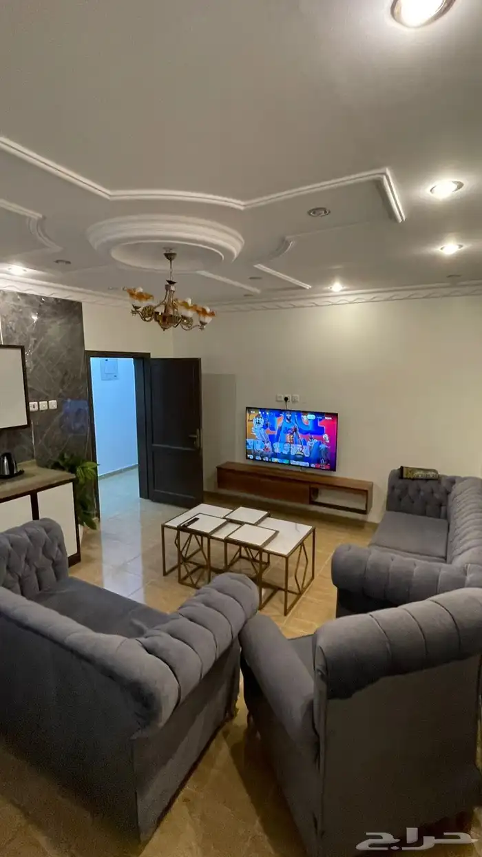 شقه مفروشه 2 غرفه الربوه كمان غرفه وصاله بقرطبه 1