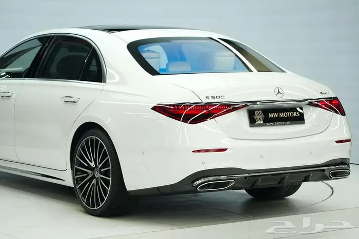 مرسيدس S 500 موديل 2025 أصفار خليجي أبيض أبيض 4