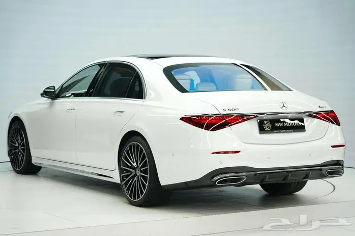 مرسيدس S 500 موديل 2025 أصفار خليجي أبيض أبيض 2