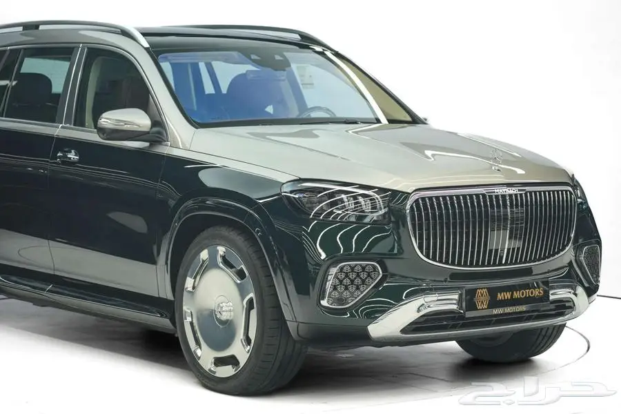 مرسيدس مايباخ GLS 600 موديل 2025 أصفار خليجي أخضر ذهبي 2