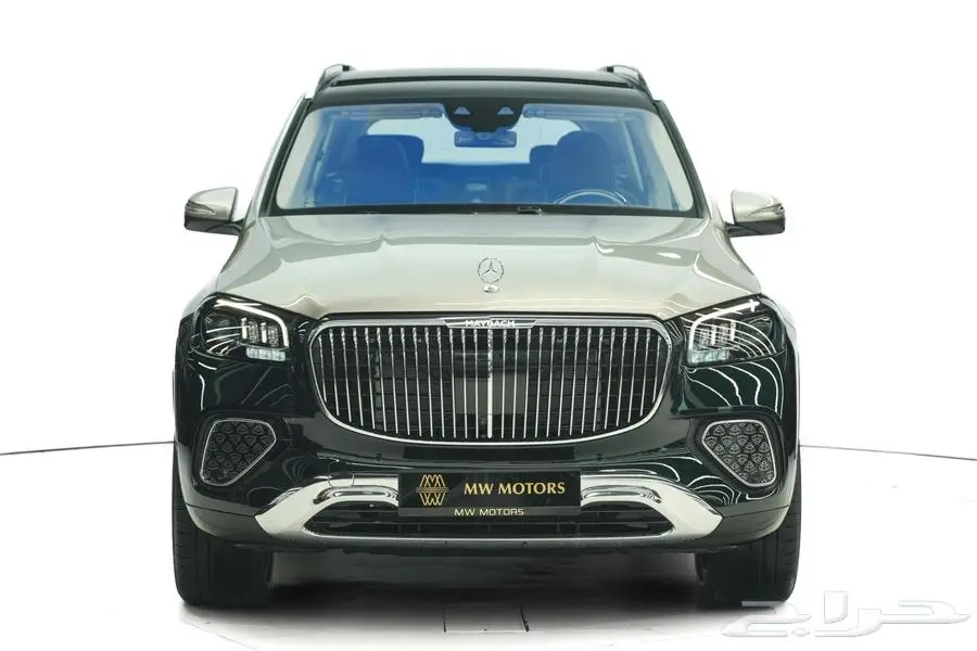 مرسيدس مايباخ GLS 600 موديل 2025 أصفار خليجي أخضر ذهبي 1