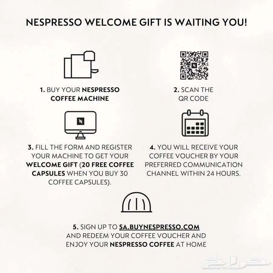 (جديد)ماكينة تحضير القهوة كبسولات - Nespresso Capsule Coffee 9