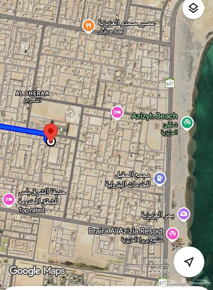 ارض سكنية حي الشراع فرصه نادره 0