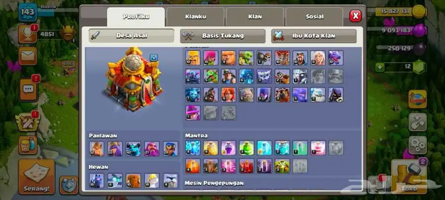 كلاش اوف كلانس بيت 16 تاون index