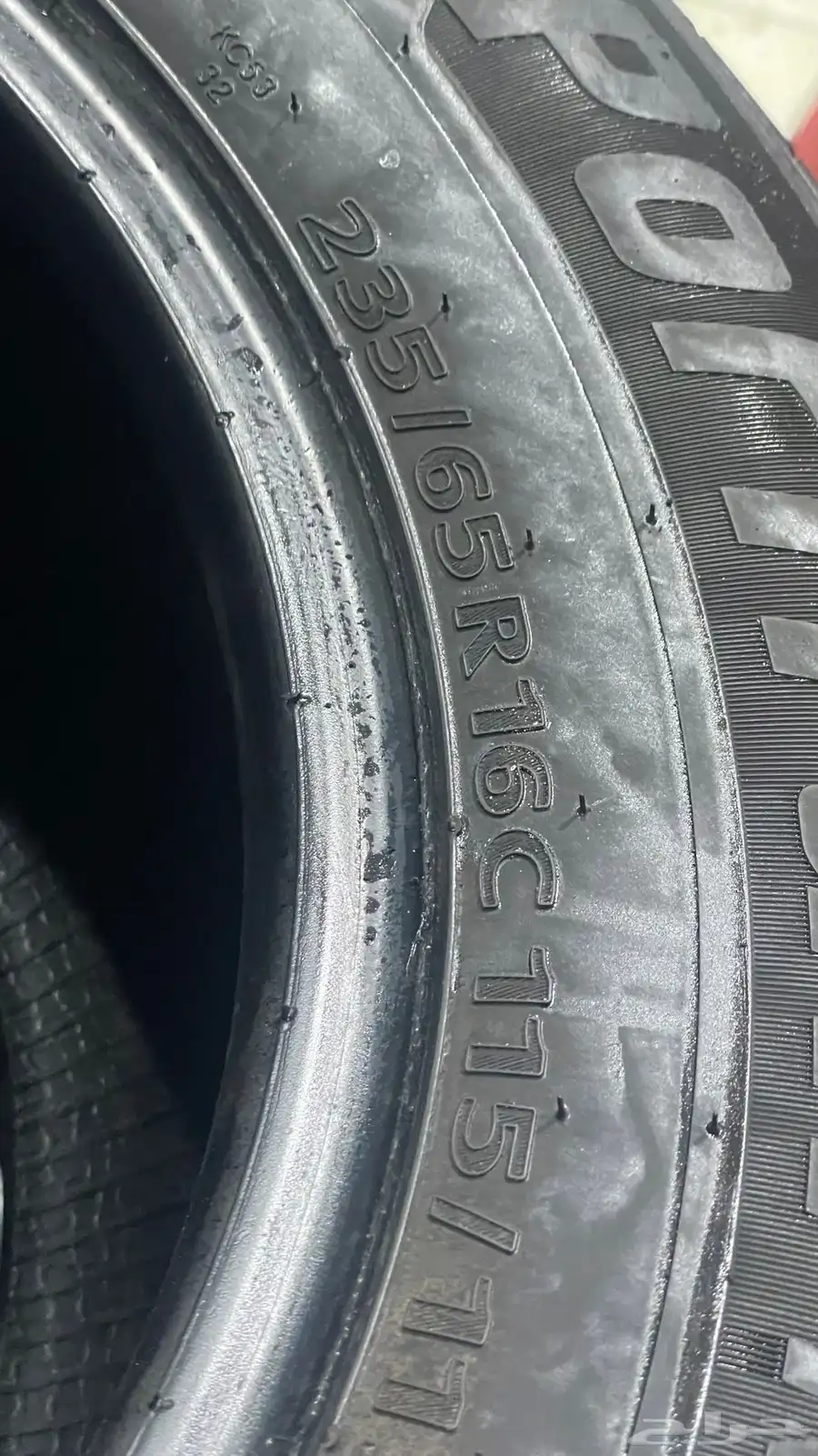 كفرات هايس مارشال كورية 235 65 16 نظيفة جدا  ومشروطة نقشة 75 4