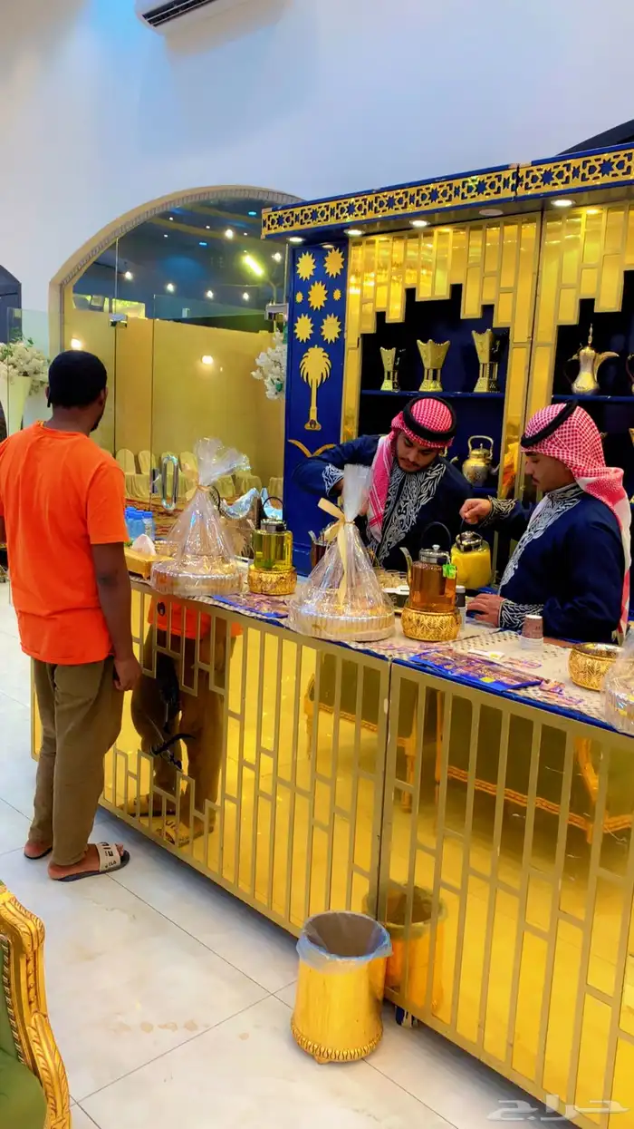 ركن ضيافة كونتر استقبال ملكي استاند ملكي 1