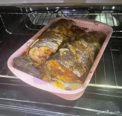 سمك بالفرن بدون زيت والطلب قبلها بساعه او ساعتين 0