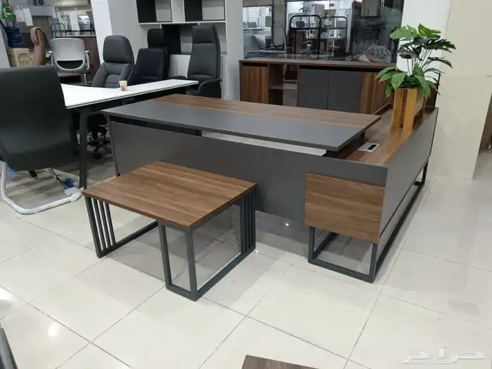 Manager modern office tables white offices L shape offices 4