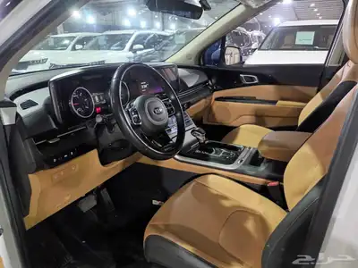 كيا كرنفال ابيض 2021 ديزل بطاقة جمركية وارد كوريا 9