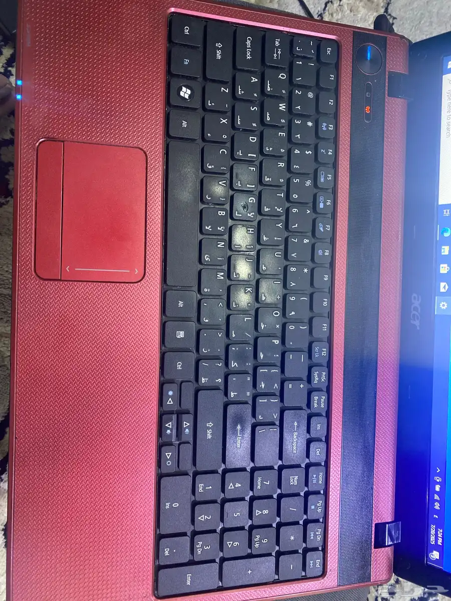 لابتوب ايسر انتل بنتيوم 4 جيجا الرام هاردسك ssd 2