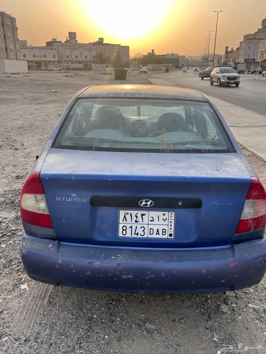 اكسنت 2003للبيع على حالتها المكينه خربانه ارتفعت حراره 0