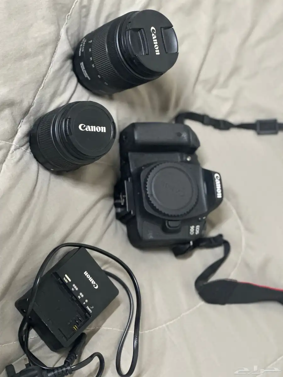 كاميرا canon 90d مع عدستين   الكاميرا اخت الجديدة 2