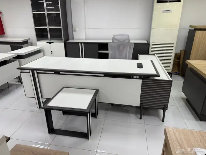Manager modern office tables white offices L shape offices 29