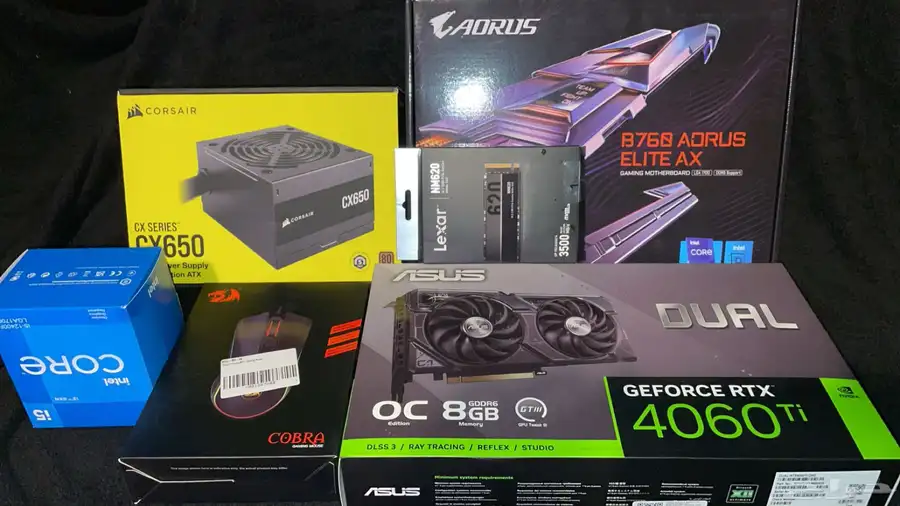 بي سي نظيف مع شاشة 4060ti 0