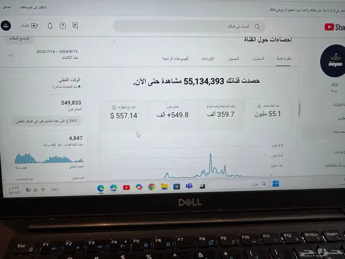 قناة يوتيوب موثقه وربحيه 5