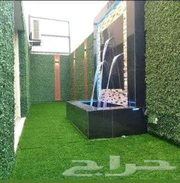 شلالات ونوافير مودرن وعشب جداري 4