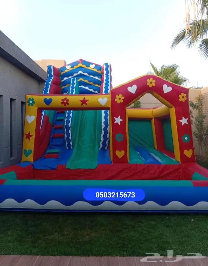 اجار نطيطات نطيطه زحليقه مائيه ملعب صابوني في الرياض 10