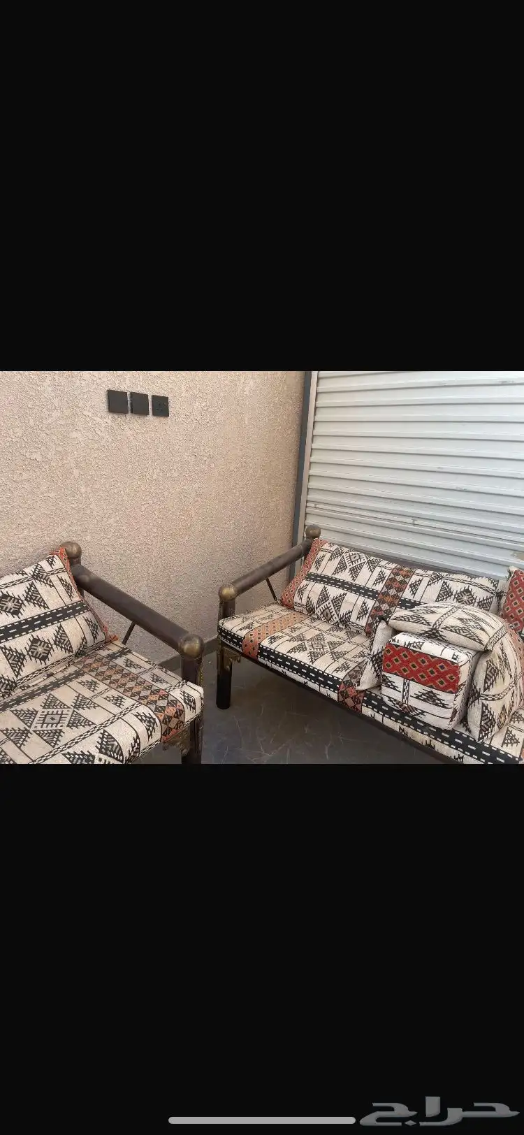 اربع كراسي جديده كويتيه مع الاغطيه 0