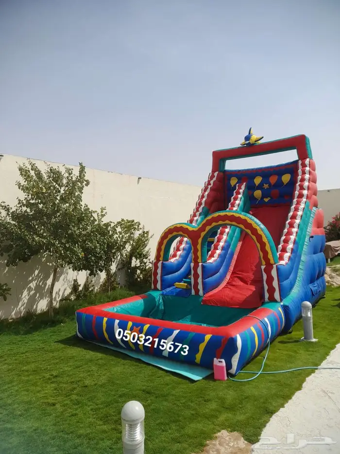 اجار نطيطات نطيطه زحليقه مائيه ملعب صابوني في الرياض 4