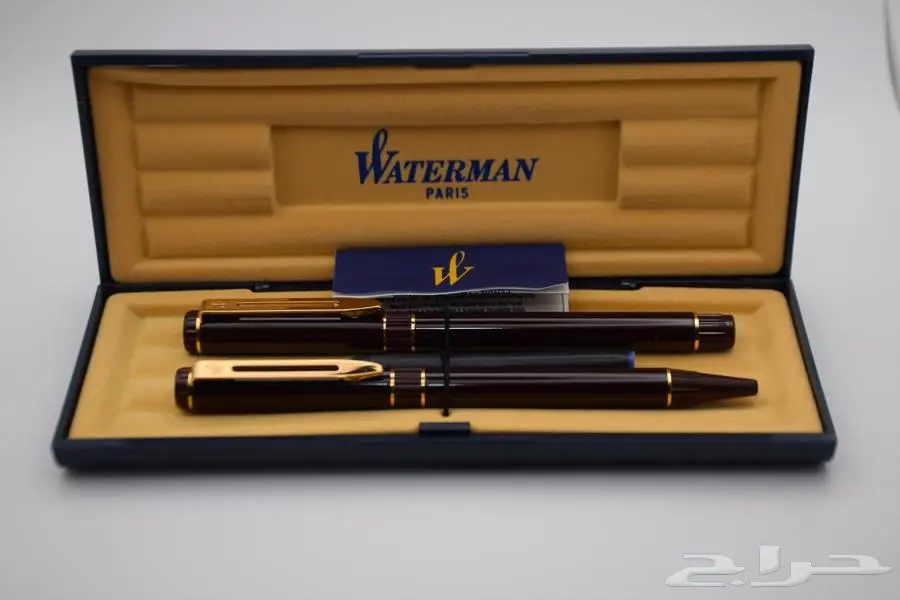 طقم Waterman Laureat GT إصدار بني مرخم 0