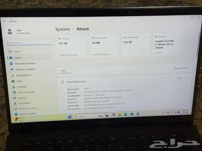 لابتوب ديل لاتيتيود 7410 مستعمل مستورد من امريكا i7-10610U 6
