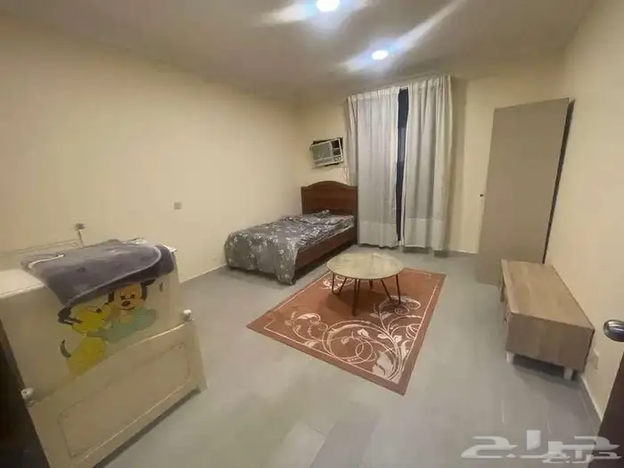 شقه ملحق نظيفة ومؤثثه مع سطح خاص 9