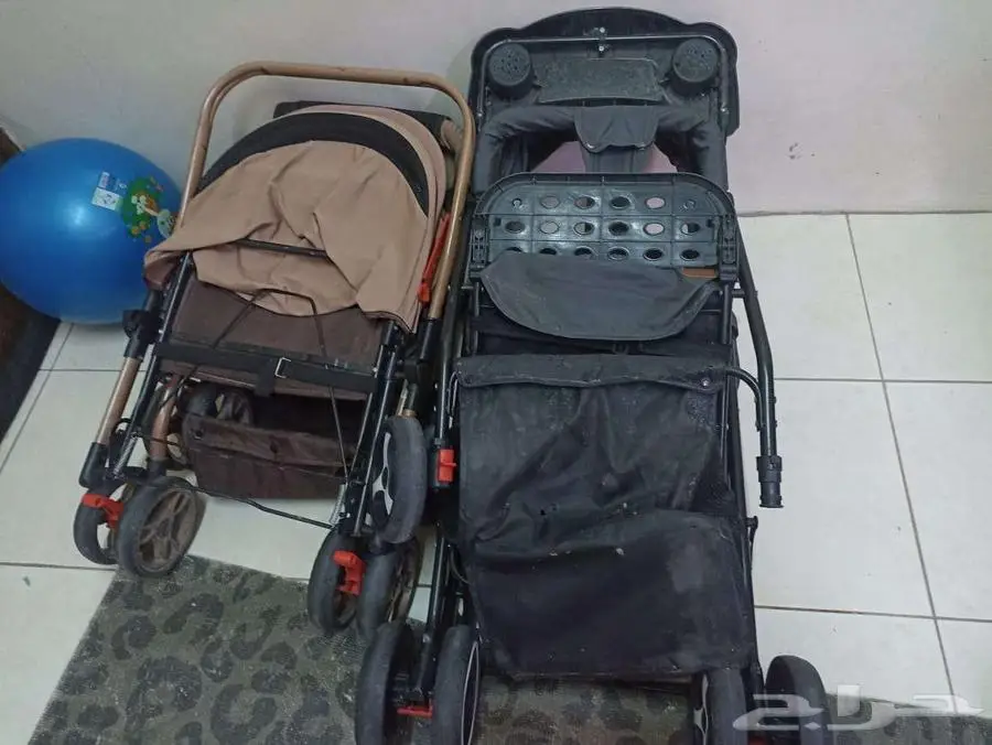 عربة أطفال لطفل وطفلين 2