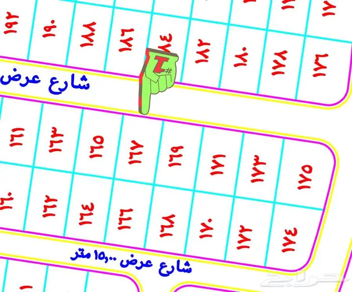 150 الف ارض سكنية شمال جده بصك 1
