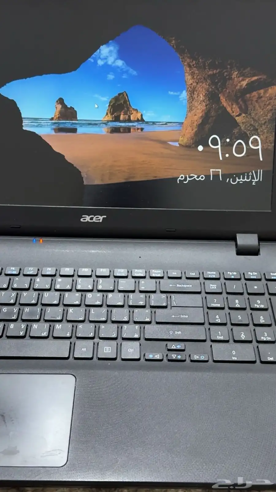 لابتوب acer بحالة ممتازة 2