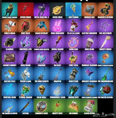 حساب فورت نايت فيه 26 سكن   انشاء اساسي 2