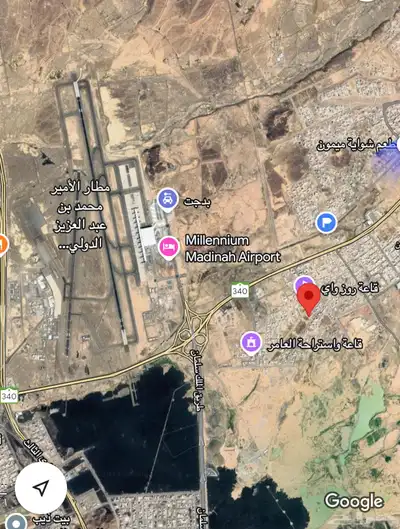 ارض بجوار مطار المدينة ب 270 الف فقط 1