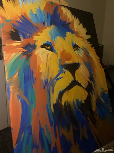 لوحة رسم ( اسد ) 2
