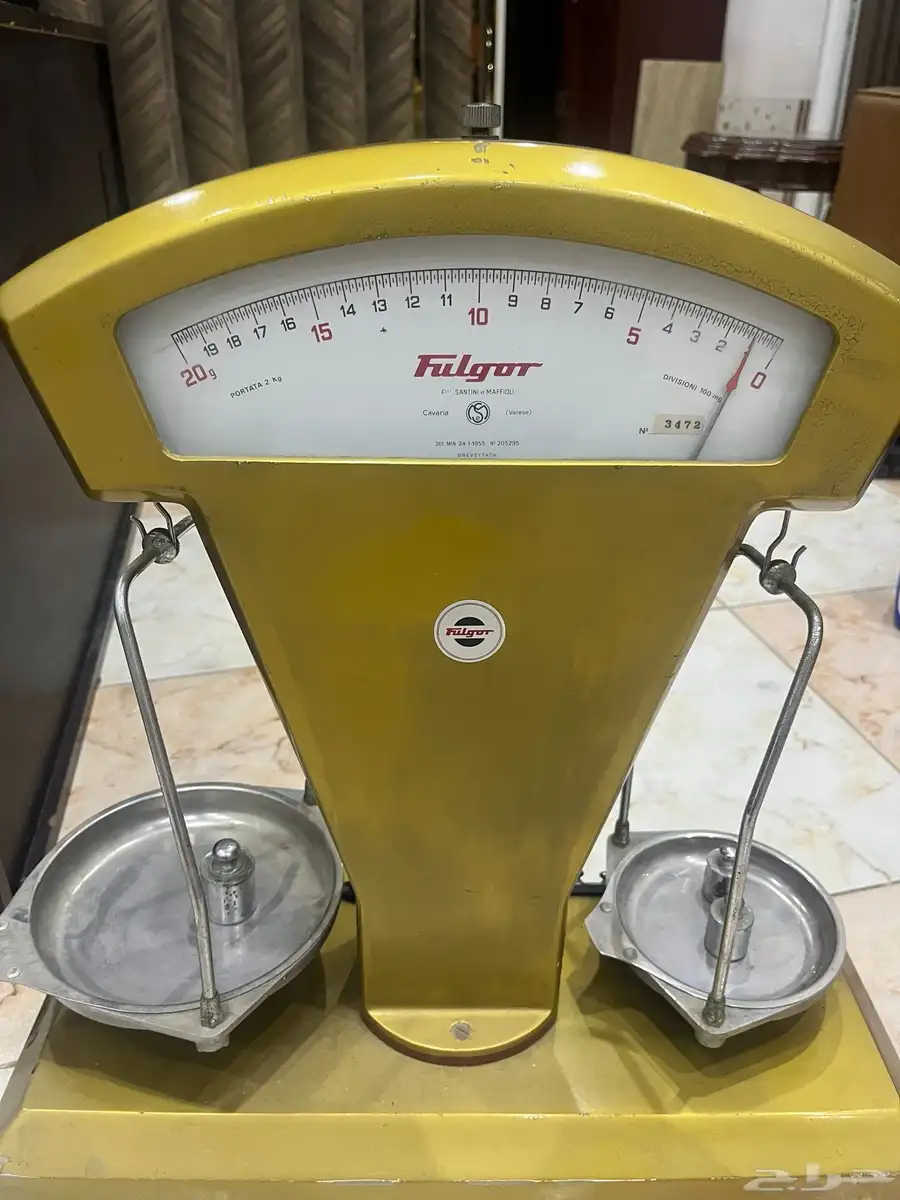 ميزان ذهب ايطالي FULGOR صنع عام 1955 2