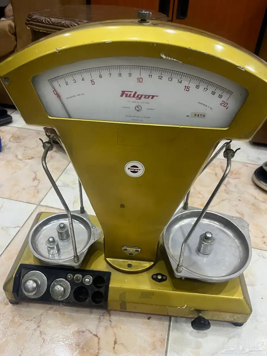 ميزان ذهب ايطالي FULGOR صنع عام 1955 0