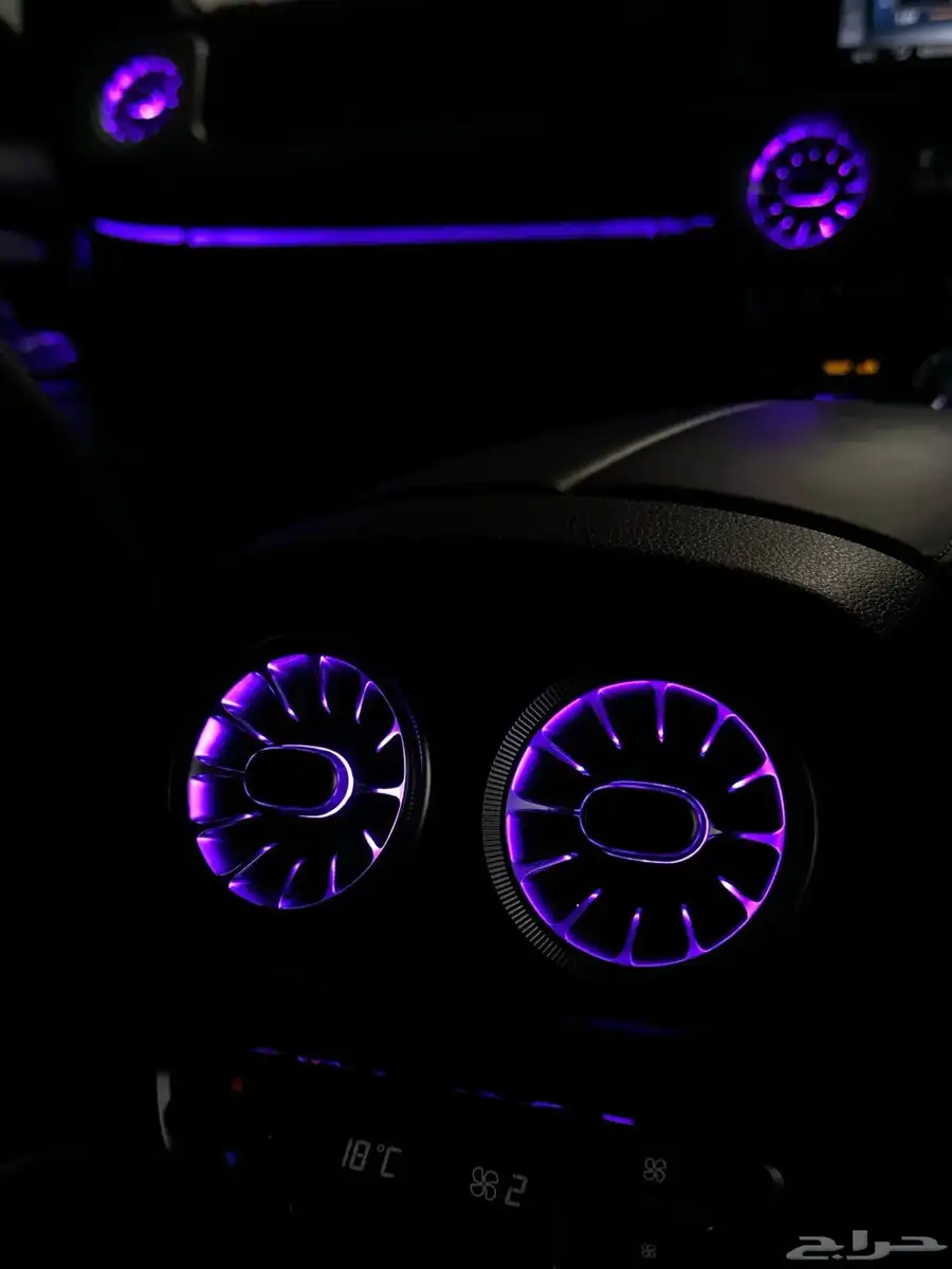 دعامية G63 2022 لون اسود اكسسوارات جي كلاس 22