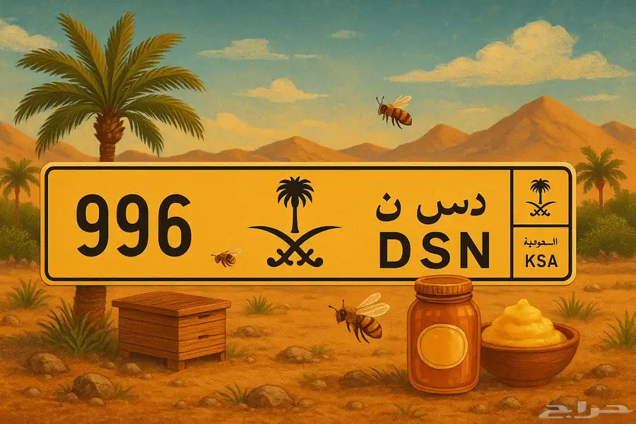 لوحة مميزة برقم مميز وهو رقم (امن الطرق )996 0
