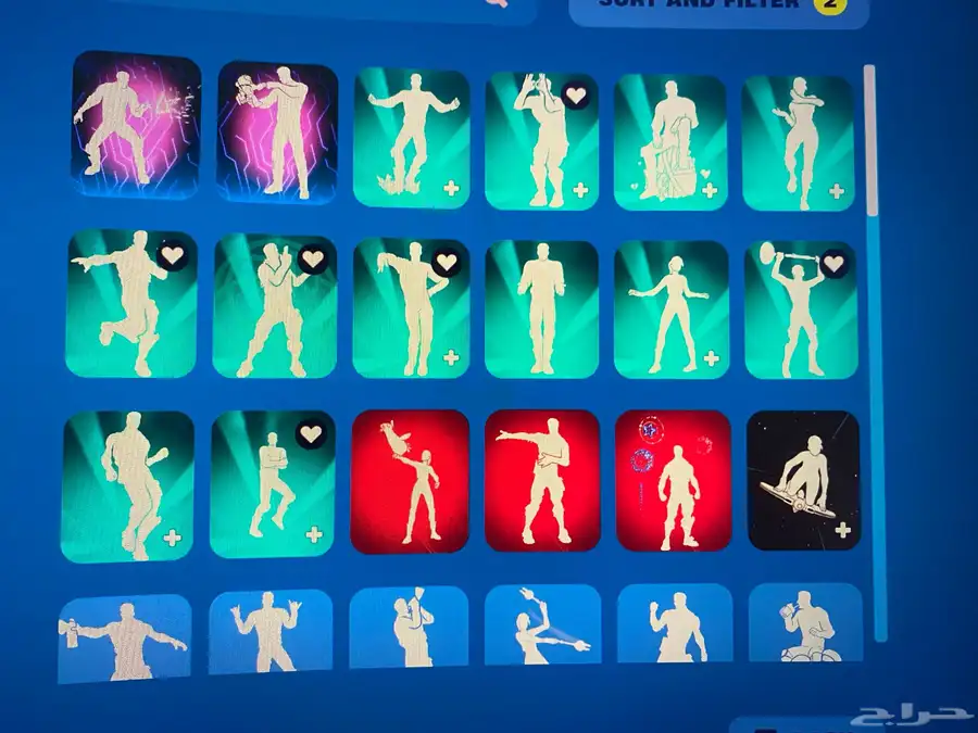 حساب فورتنايت موجود سكنات نادره 9