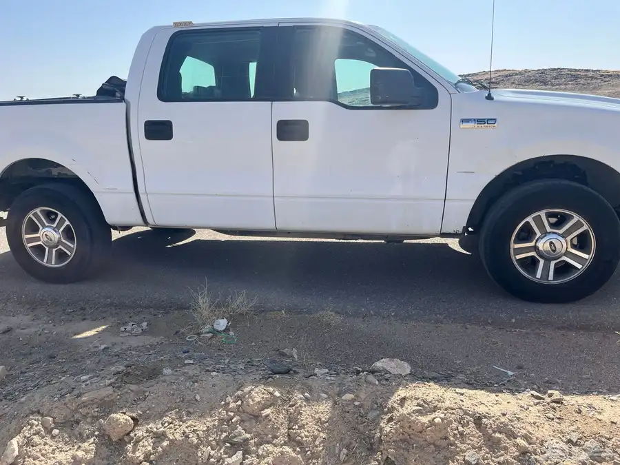 فورد F-150 أبيض نظيف 3
